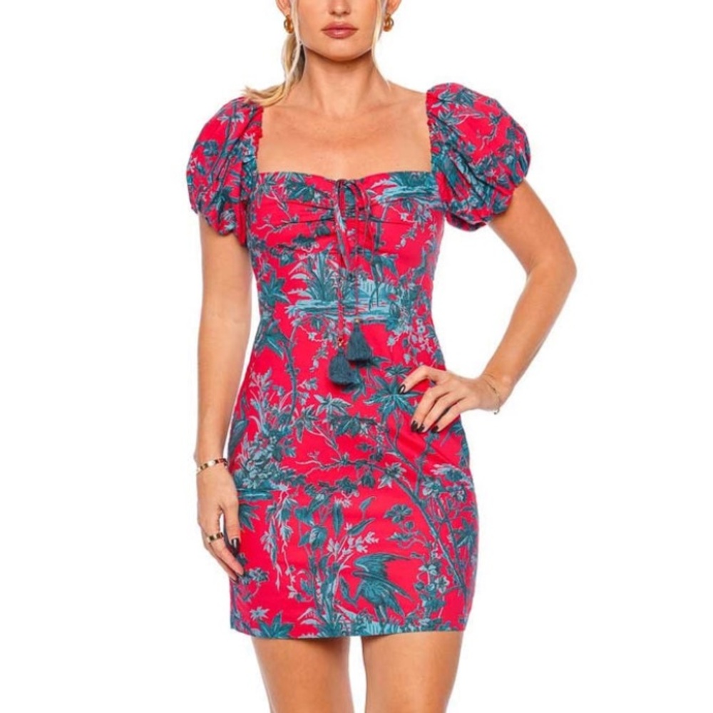 Cara Cara Gigi Dress Heron Watermelon